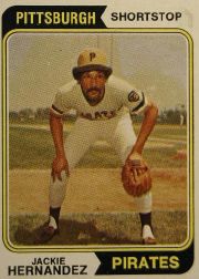1974 Topps Baseball Cards      566     Jackie Hernandez